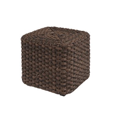 Kilimanjaro Small Ottoman In Dark Brown