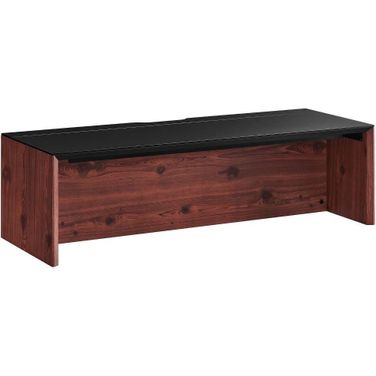 Kinetic 49 Inch Wall Mount Office Desk In Black Cherry