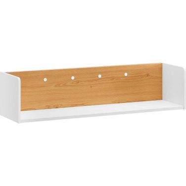 Kinetic Wall Mount Shelf In White Natural