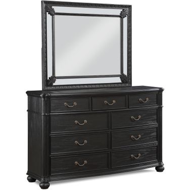 Kingsbury Dresser Mirror In Charcoal