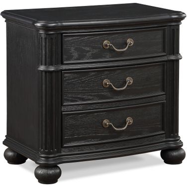 Kingsbury Night Stand In Charcoal