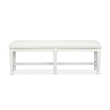 Kingston Bench In Whisper White And Cerused Nutmeg