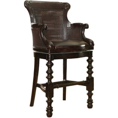 Kingstown Dunkirk Swivel Bar Stool In Tamarind