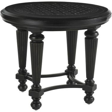 Kingstown Sedona Round End Table In Ebony