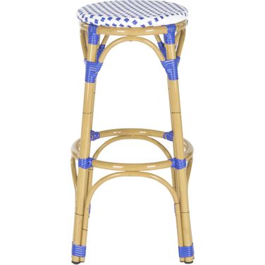 Kipnuk Blue and White Indoor/Outdoor Stool
