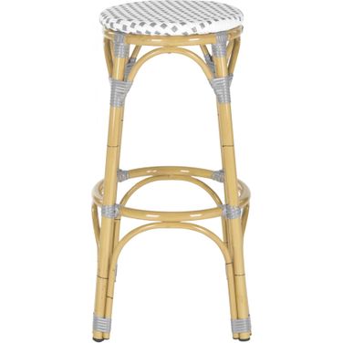 Kipnuk Grey and White Indoor/Outdoor Stool