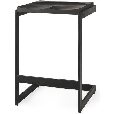 Kiran 26 Inch Height Barstool In Black