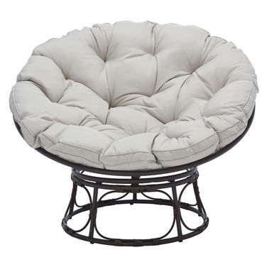 Kiraya Papasan Chair in Brown and Grey