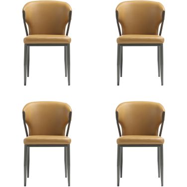 Kirsten Dining Chair Set of 4 In Camel