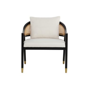 Kirsten Lounge Chair In Linoso Ivory