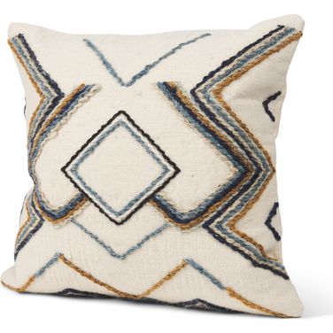 Kitt Square Pillow Cover In Cream