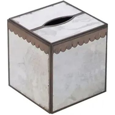 Kleenex Brown Antique Mirror Box