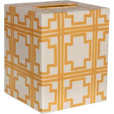 Kleenex Cream And Yellow Squares Box