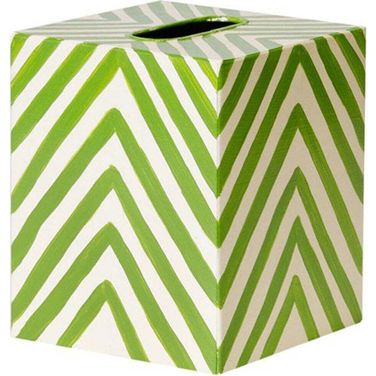 Kleenex Green And Cream Zebra Box