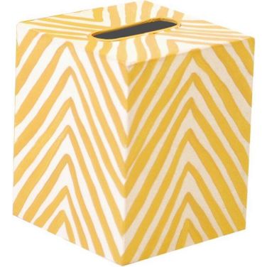 Kleenex Yellow And Cream Zebra Box