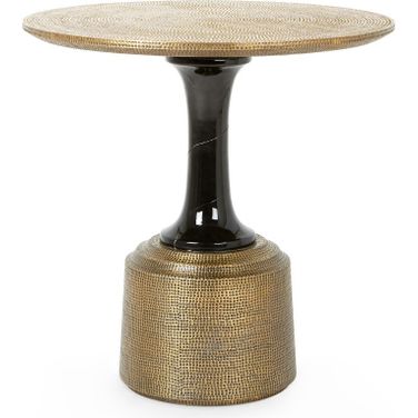 Klein Side Table In Antique Brass