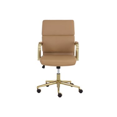 Kleo Office Chair In Tan and Gold