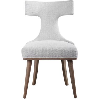 Klismos Accent Chair Set of 2 In Gray