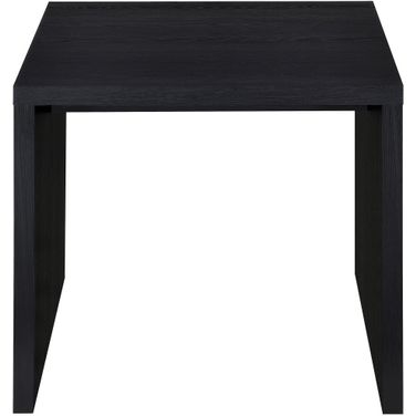 Knapp Engineered Wood Square Side End Table In Black