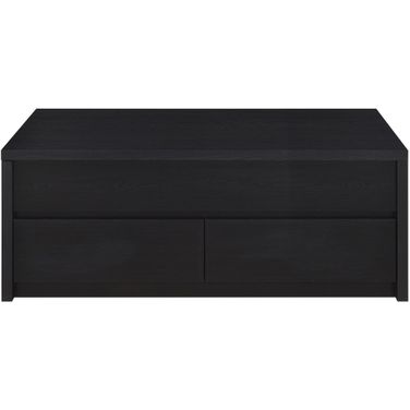 Knapp Lift Top Cocktail Coffee Table with Dual Drawers In Black