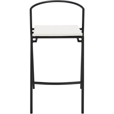 Knightley Counter Stool Set of 2 in White and Black