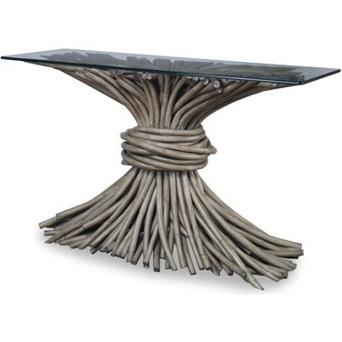 Knot Console Table In Grey