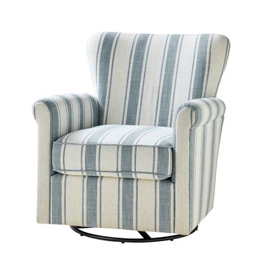 Knud Swivel Chair In Blue