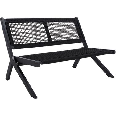 Kobina Outdoor Bench in Black