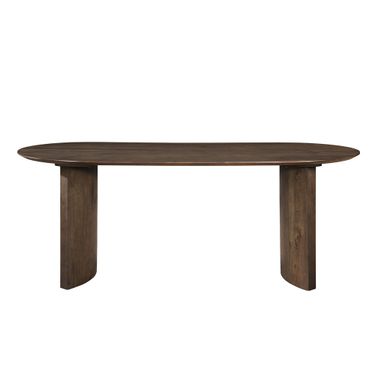 Kody 79 Inch Oval Fixed-Top Dining Table In Brown