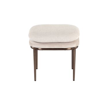 Koffi Stool In Chacha Cream and Meg Taupe