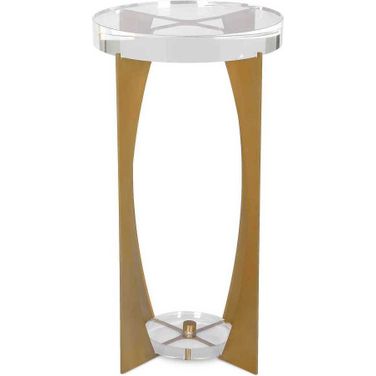 Kolkata Accent Table In Gold