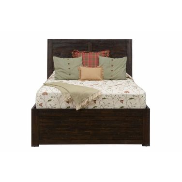 Kona Grove Rustic Chocolate Queen Panel Storage Bed