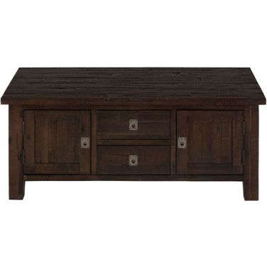 Kona Grove 48 Inch Rectangle Coffee Table In Dark Brown