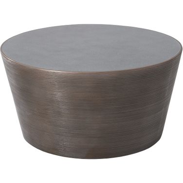 Kono Coffee Table In Bronze Finish With Concrete Top