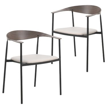 Kora Modern Dining Chair Set of 2 In Toupe