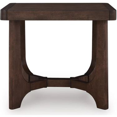 Korestone End Table In Dark Brown
