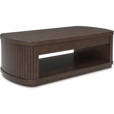 Korestone Lift-Top Coffee Table In Dark Brown