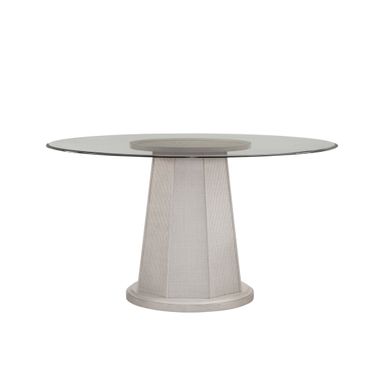 Korey 48 Inch Round Dining Table In White Wash