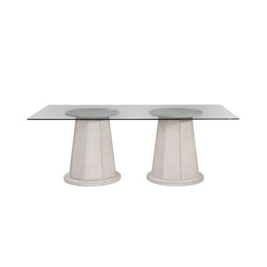 Korey Rectangle Dining Table In White Wash