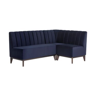 Kosovo Banquette In Brown and Abbington Navy