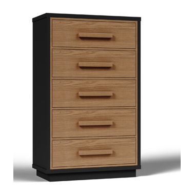 Kozmour Chest of Drawers In Black and Brown