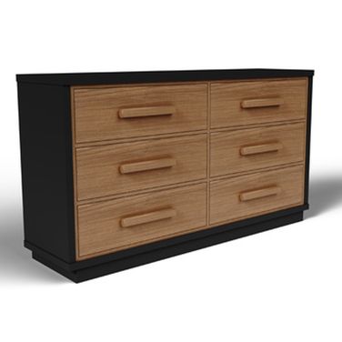 Kozmour Dresser In Black and Brown