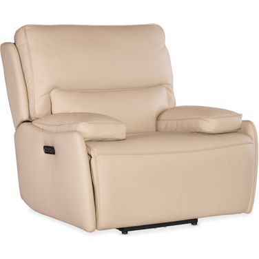 Kramer Zero Gravity Power Recliner W/ Power Headrest In Beige
