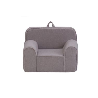 Kuddlez Grande Size Kids Foam Chair In Soft Gray