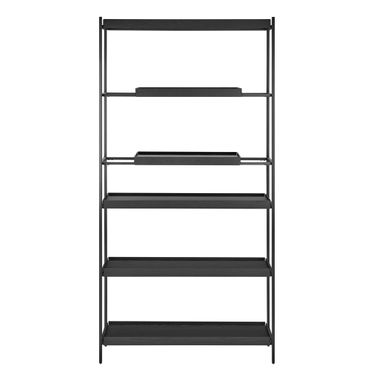 Kumla 39 Inch 6-Tier Shelving Unit In Black