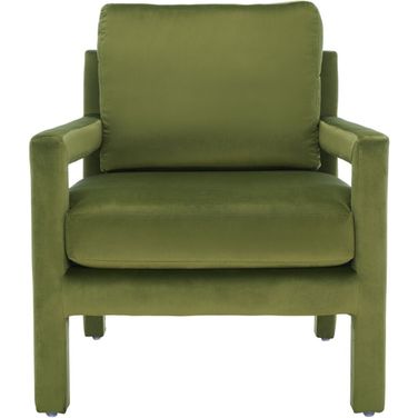 Kye Accent Chair in Olive Green