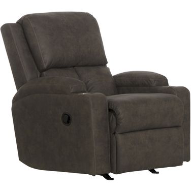 Kyle Rocker Recliner With Two Cupholders In Smoke