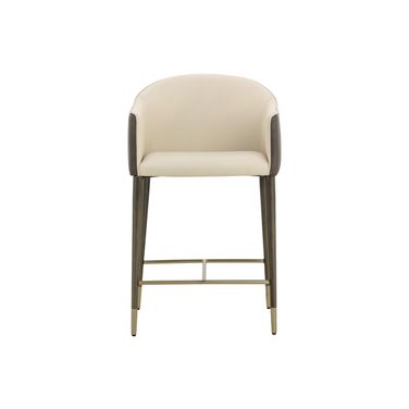 Kylin Counter Stool In Dillon Cream and Bravo Ash