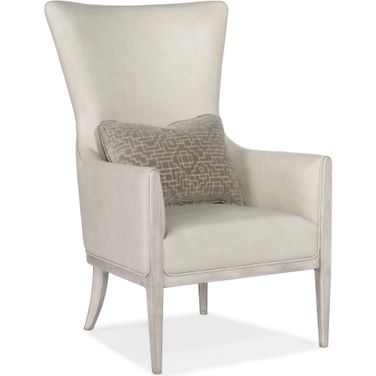 Kyndall Club Chair With Accent Pillow In Beige