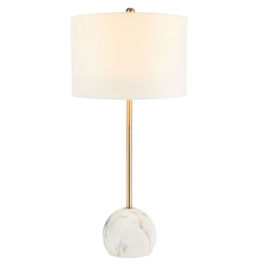 Kyrene Table Lamp in White Marble